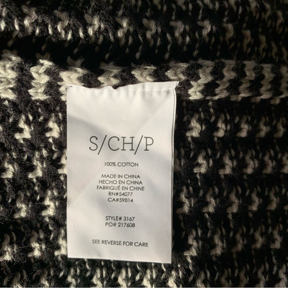 CAbi Fergie Split Black/White Turtleneck - Sz S - Picture 11 of 15